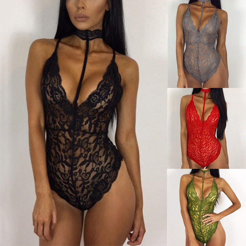 Sexy Women Lingerie Lace Dress Nightwear Babydoll See Through Underwear